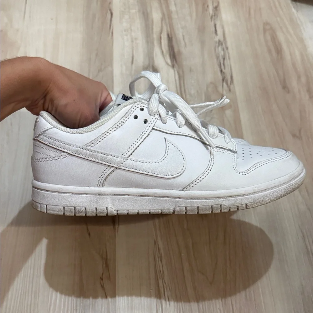 Nike Dunks in Tripple White Low-Top Sneakers - Picture 3 of 5